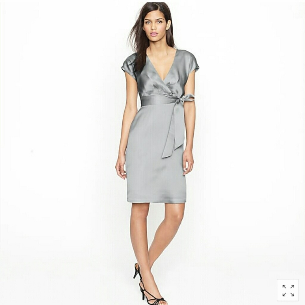 J. Crew Melanie Dress in Black Silk Organza  NWT